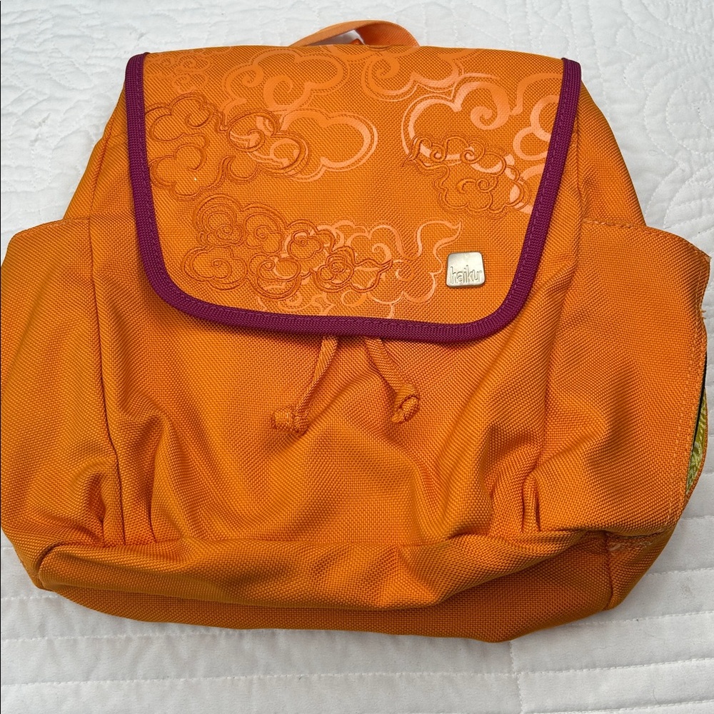 Haiku Mini Nylon Orange Travel Backpack
